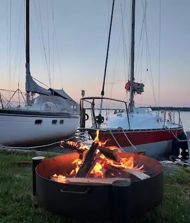 Ferienhaus“ Blaues Wunder“ Am Wasser Mit Grill Nowe Warpno Exterior photo