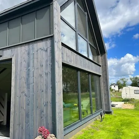 Ferienhaus“ Blaues Wunder“ Am Wasser Mit Grill Nowe Warpno Exterior photo