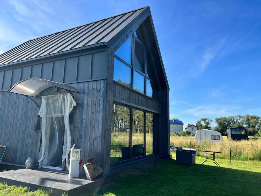 Ferienhaus“ Blaues Wunder“ Am Wasser Mit Grill Nowe Warpno